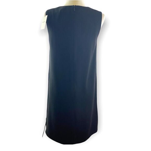 Rd Roth Sleeveless Black Shift Dress With Velvet Lace Insert NWT - Picture 4 of 6